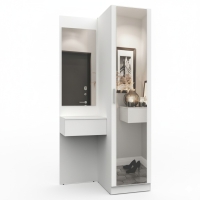 Набор мебели для прихожей "Марсель-153" МР 01-153 В2160 Ш1000 Г580 (ЛДСП Белый премиум) Набор мебели для прихожей "Марсель-153" МР 01-153 В2160 Ш1000 Г580 (ЛДСП Белый премиум)